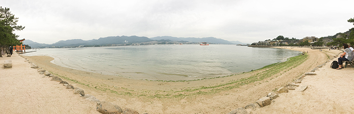 宮島のパノラマ