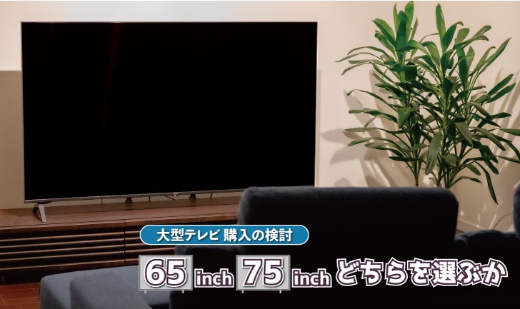 大型テレビ65インチのアイキャッチ